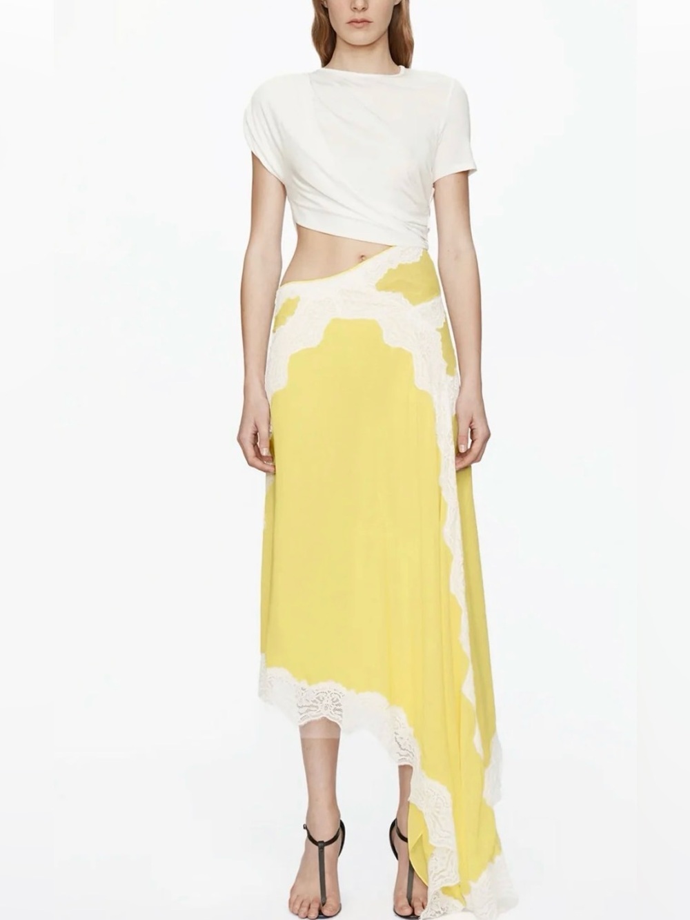 Christopher Esber Verve lace-trim asymmetric dress AU 6 - Picture 5 of 5